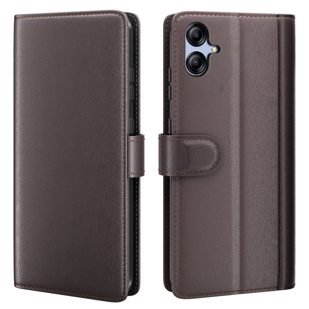 For Samsung Galaxy A04e 4G F04 4G M04 4G Cell Phone Case Genuine Split Leather Folio Stand Wallet Flip Protective Cover For Samsung Galaxy A04e 4G F04 4G M04 4G Cell Phone Case Genuine Split Leather Folio Stand Wallet Flip Protective Cover